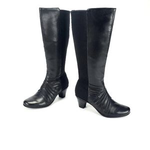 Sale! [Cobb Hill] Black Leather Sydney Tall Boot